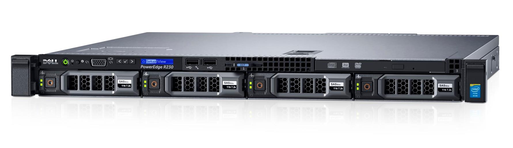 MÁY CHỦ DELL POWEREDGE R230 E3-1220 V5 ( 3.10 GHz, 4 core/ 4 threads )